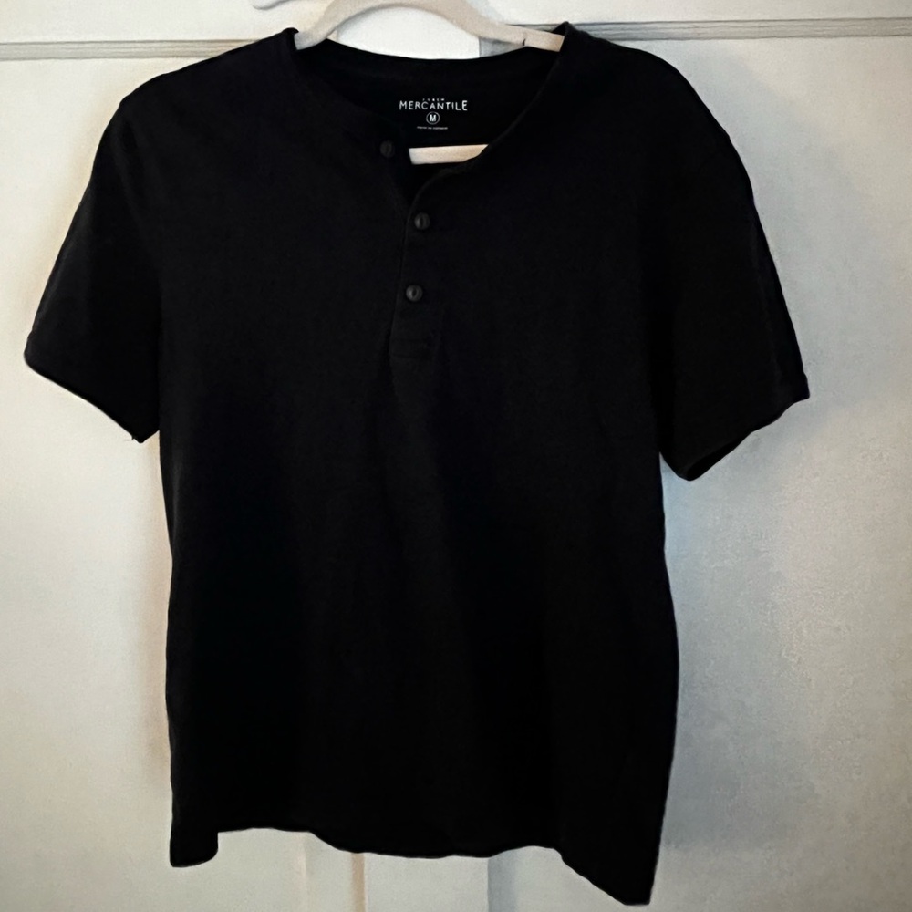 J. Crew Mercantile Navy Men’s Henley T-Shirt Medium